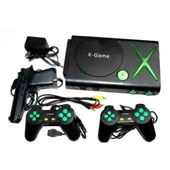 Consola Poly X Game 110 Juegos Casete TV Multijuegos 2 Controles Negro